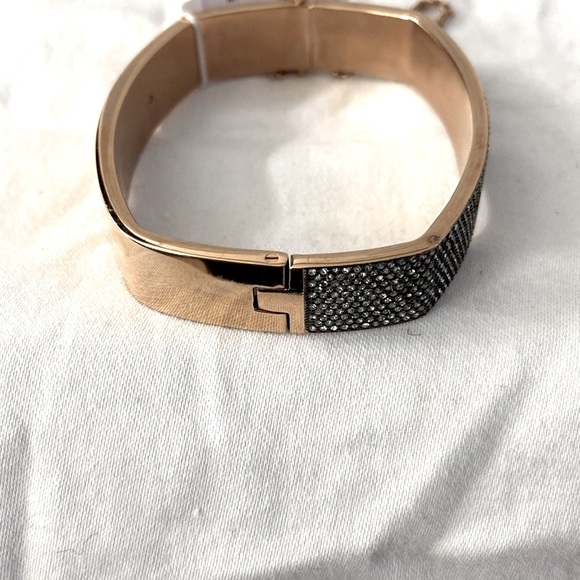 Michael Kors NEW Rose Gold Pave' Set Crystals Rectangle - Picture 7 of 13